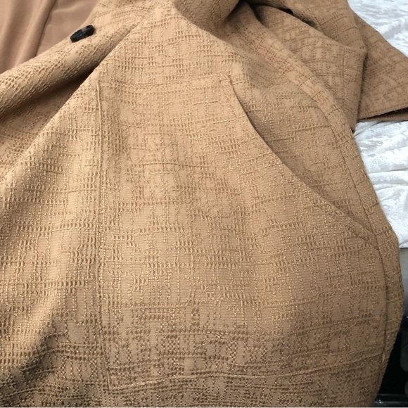 Chico’s Copper Brown Textured Jacquard Jacket women’s Chico’s Size 2; US Size L - Picture 9 of 11